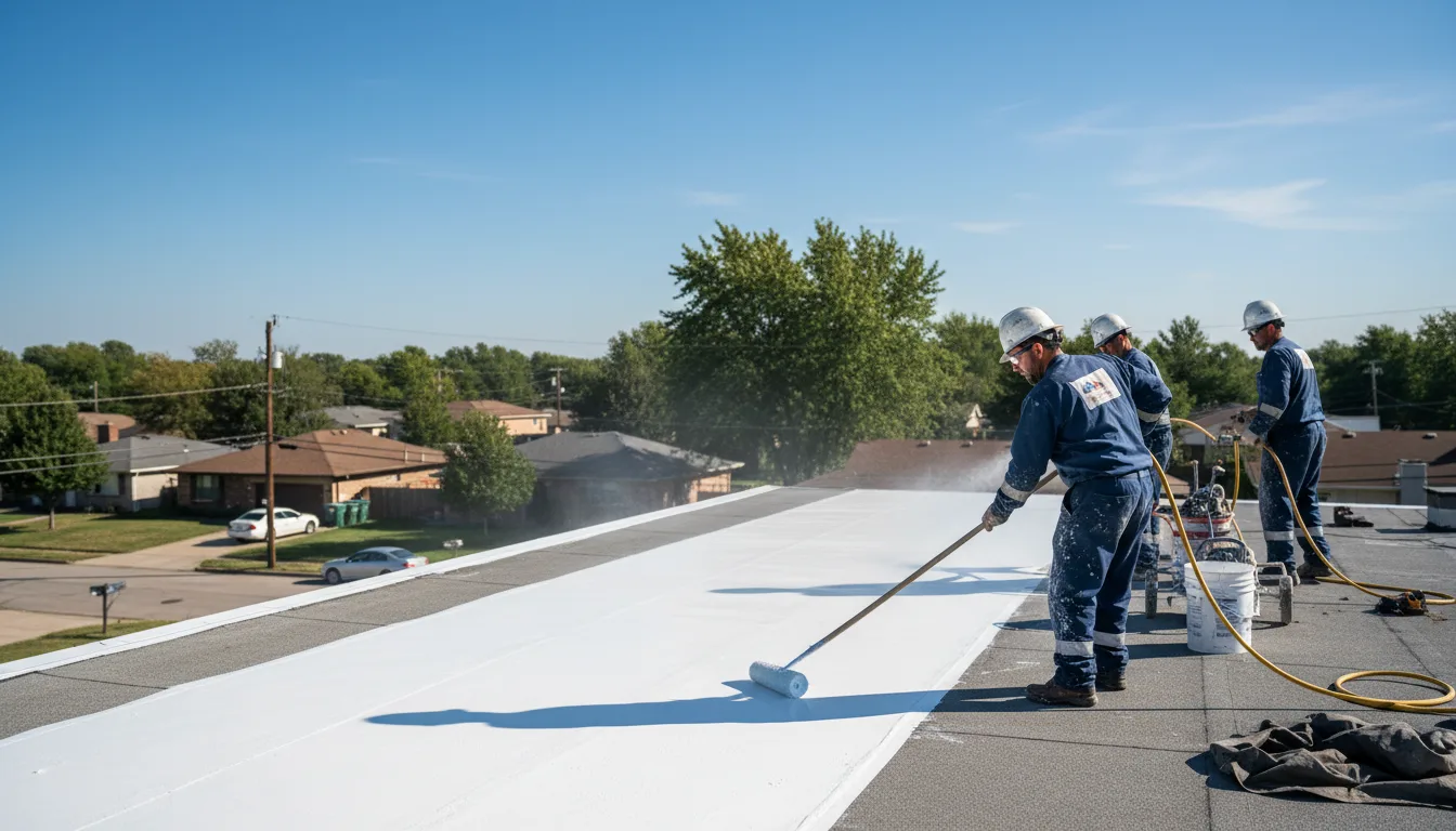 Commercial roof coating in Montpelier Station, VA near me